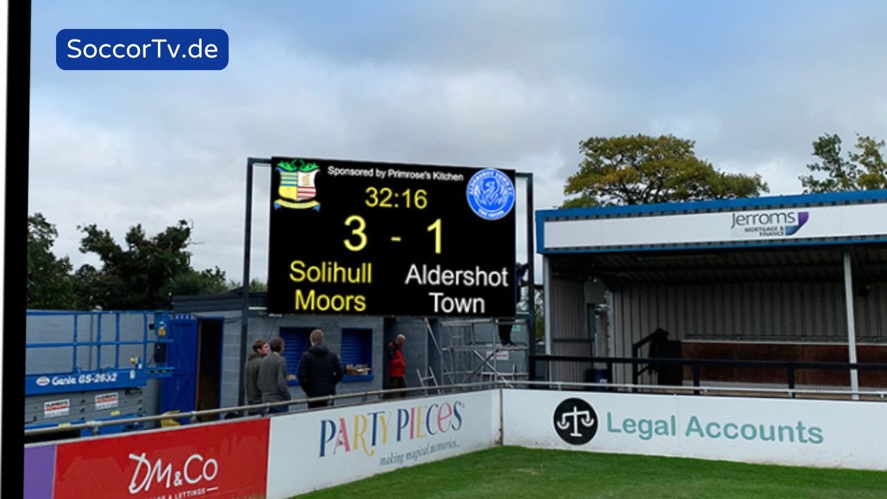 anzeigetafel fussball​